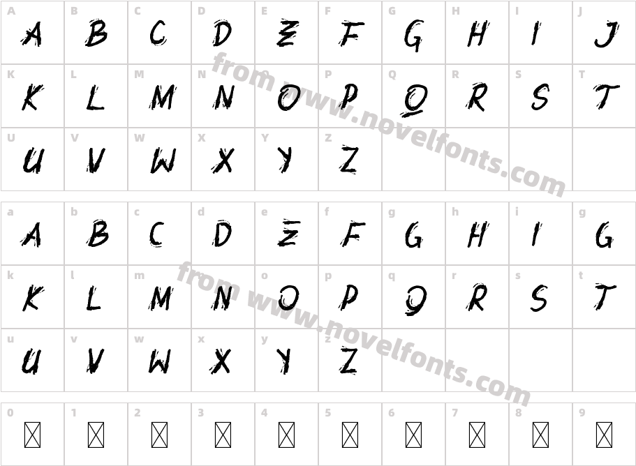 Rottorant Demo RegularCharacter Map