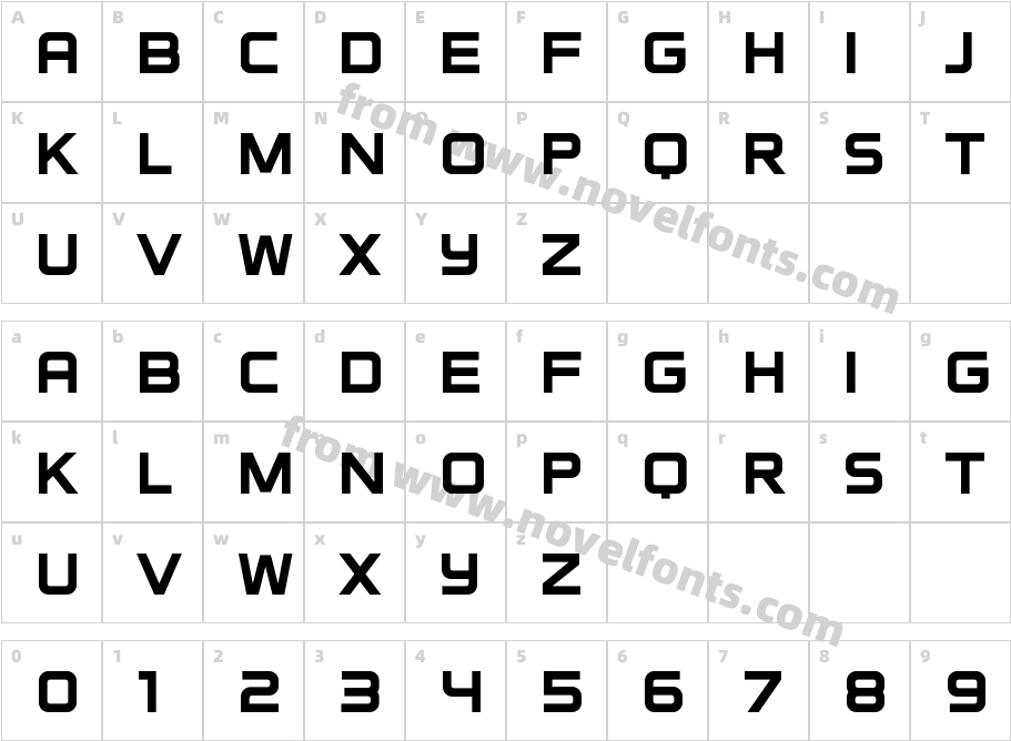 Round Control RegularCharacter Map