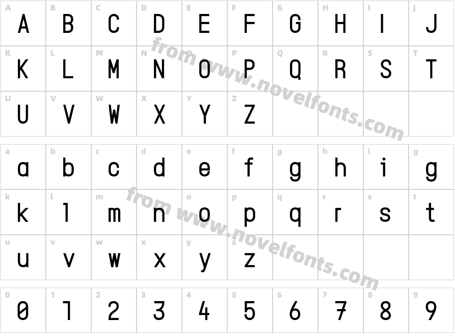 Roxveil BoldCharacter Map