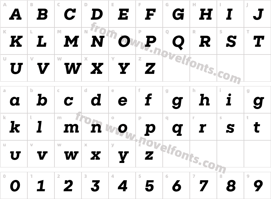 Rudi Bold ItalicCharacter Map