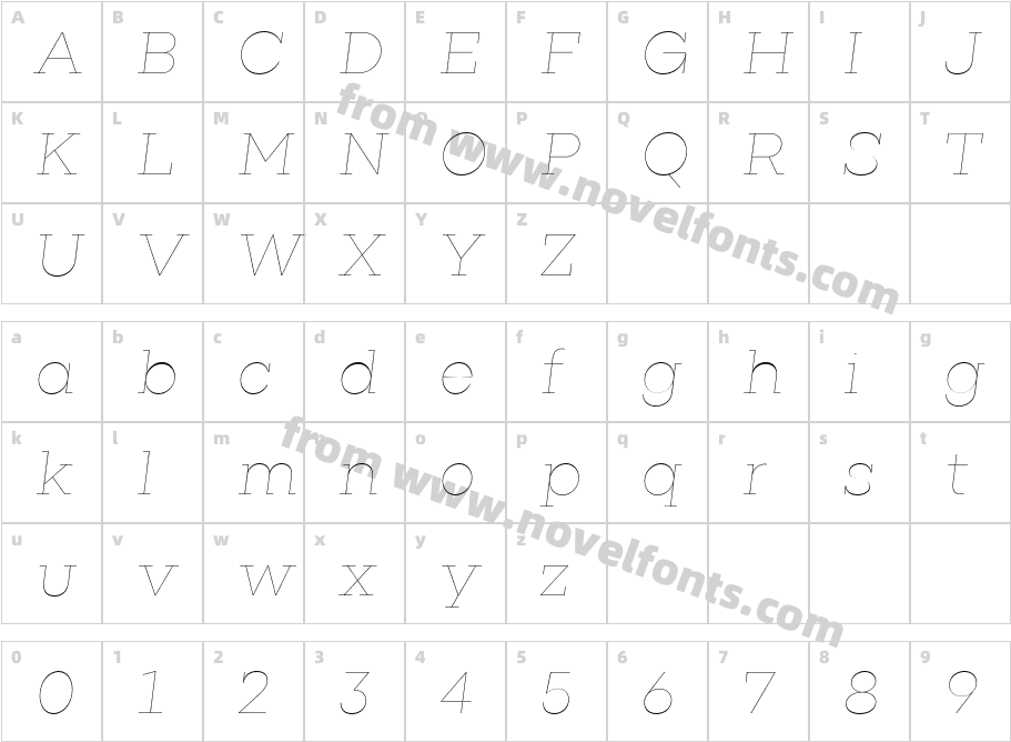 Rudi Hair ItalicCharacter Map