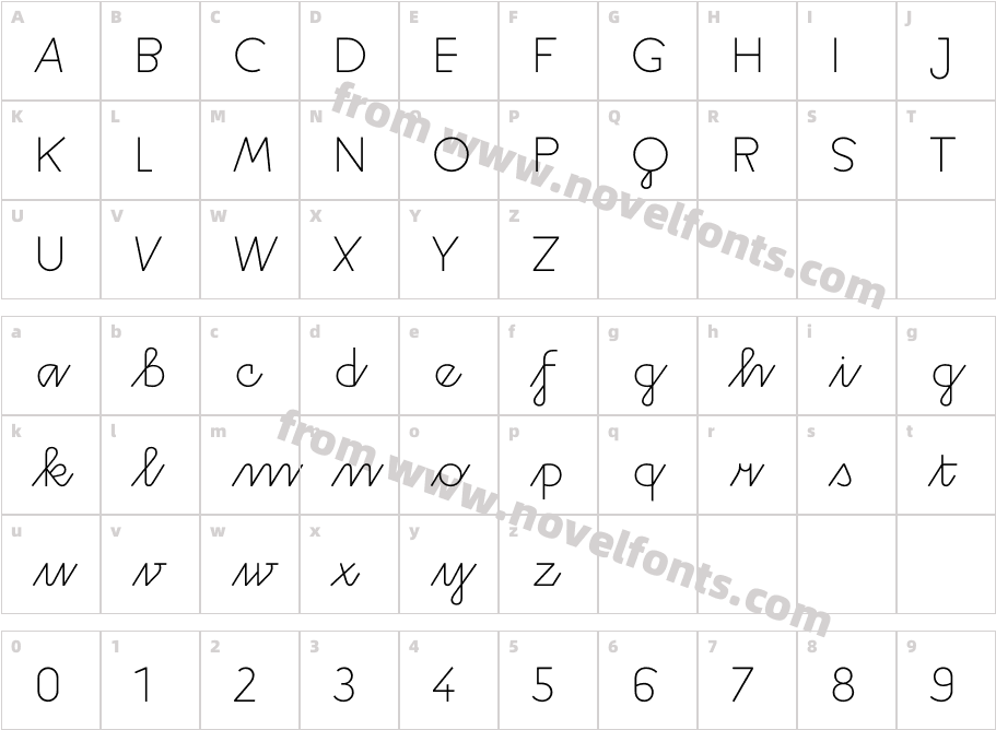 Rukou Extra Light Extra LightCharacter Map