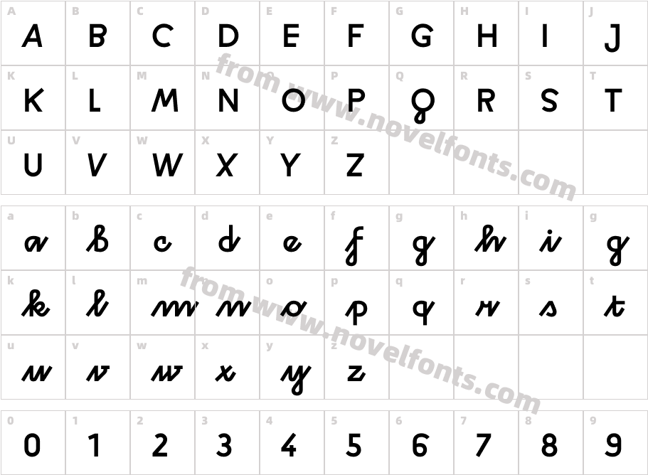 Rukou Medium MediumCharacter Map
