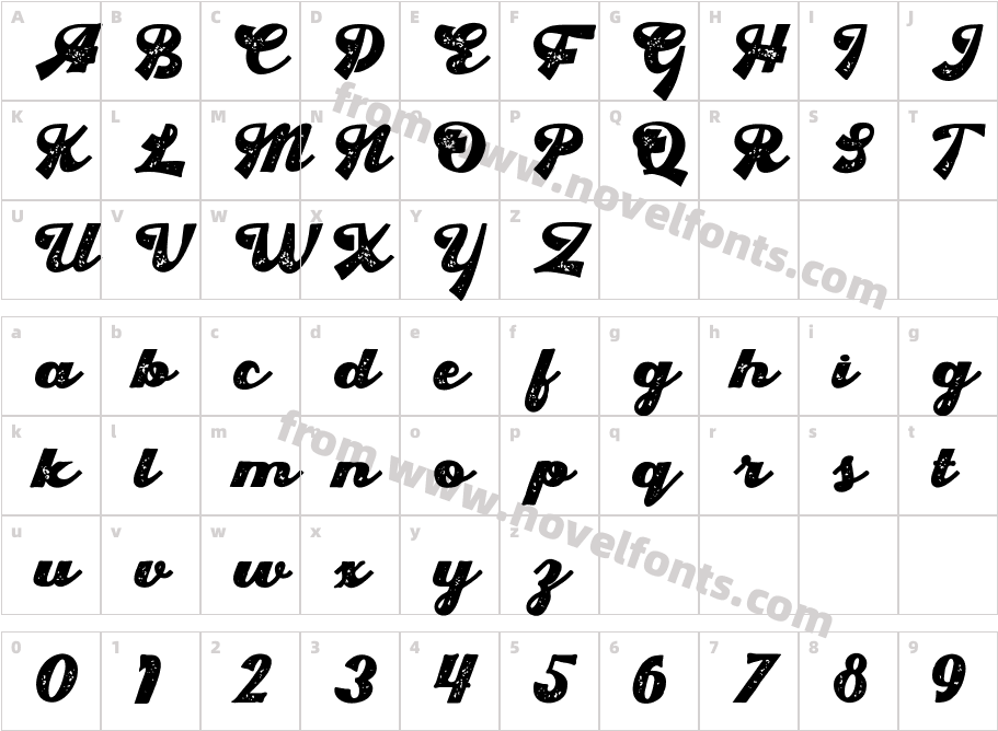 Rumble King TextureCharacter Map