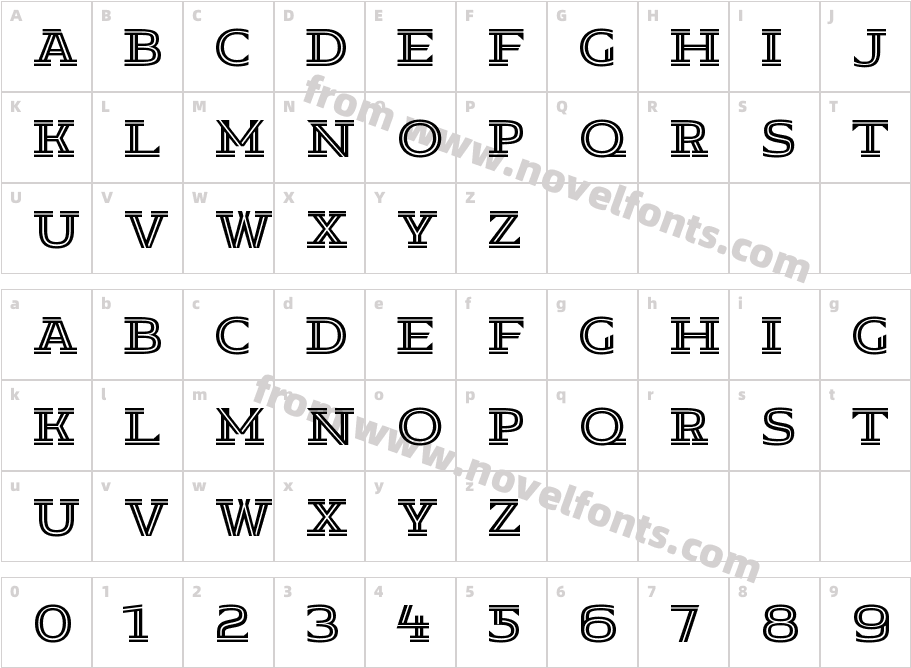 Rundo Inline RegularCharacter Map