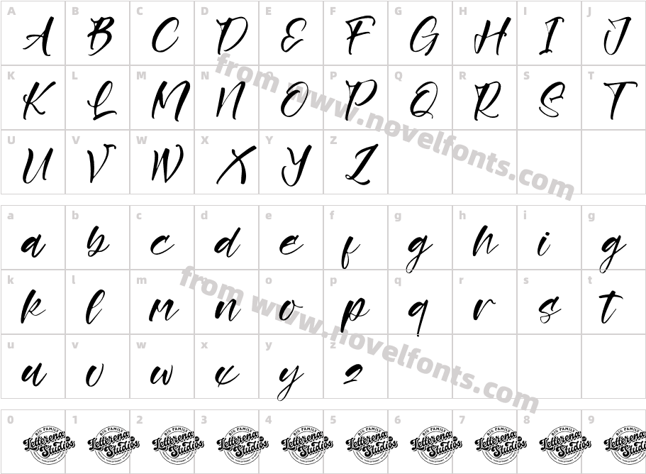 Rustling Kingdom DEMO VERSIONCharacter Map