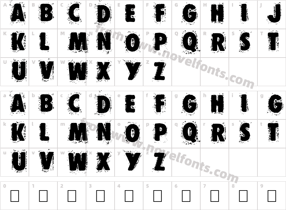 MuzoCharacter Map