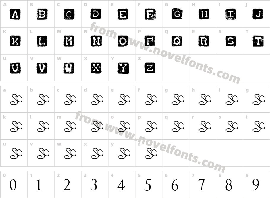 SC_ Stamped AlphaCharacter Map