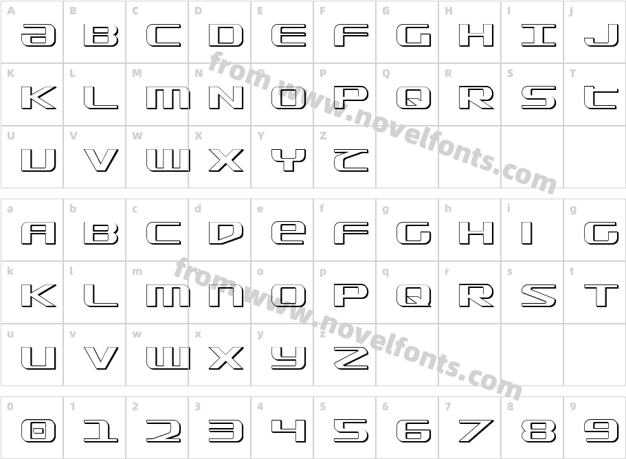 SDF 3DCharacter Map