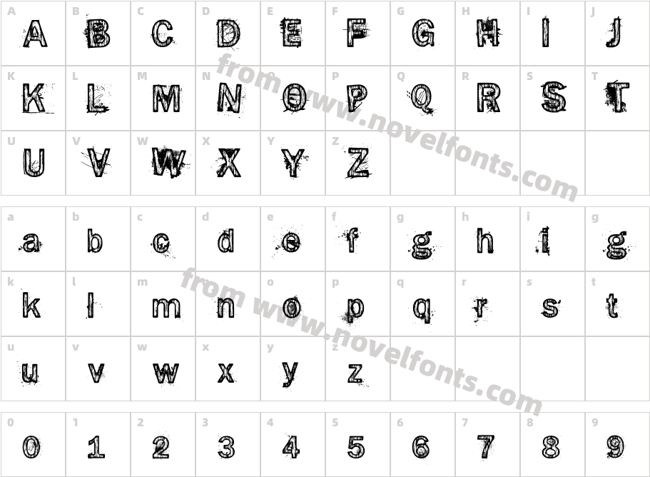 SE Xtalk69Character Map