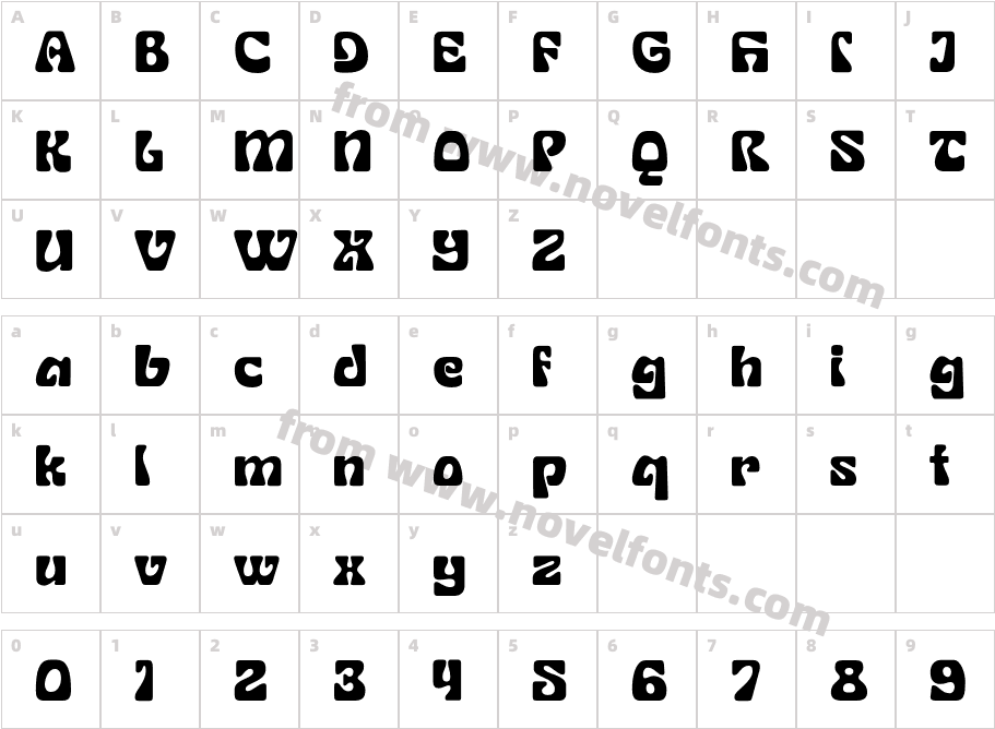 SG Display Regular DEMOCharacter Map
