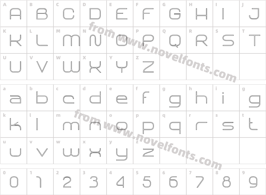 SHARY LINE Extra LightCharacter Map