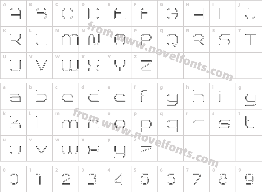 SHARY LINE Ultra LightCharacter Map