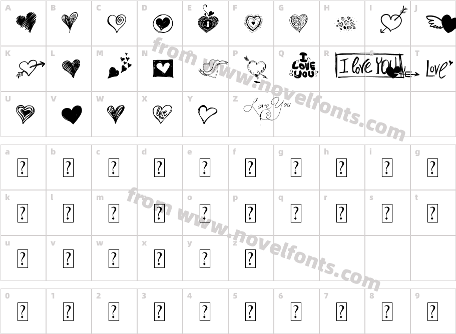 MyValentinesLove-demoCharacter Map