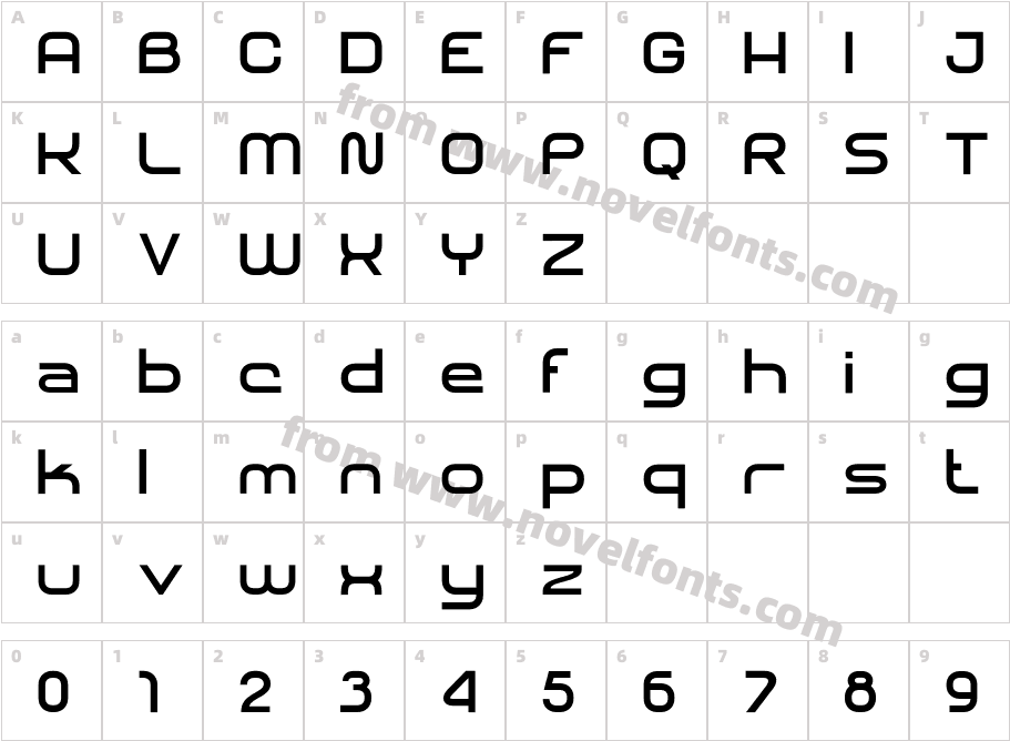SHARY SemiboldCharacter Map