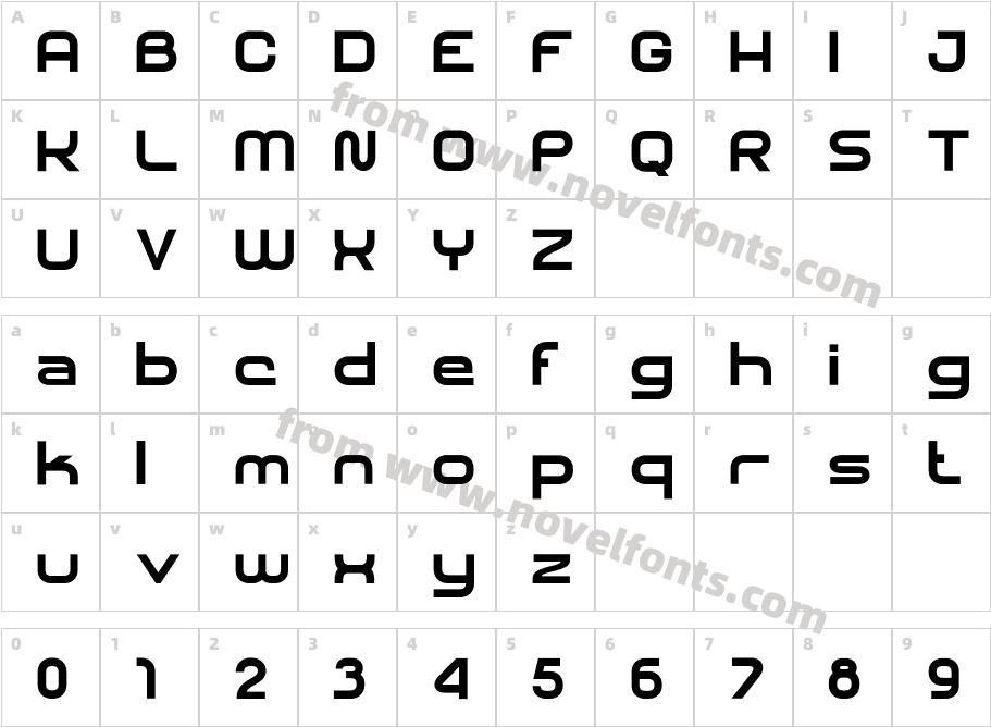 SHARY Ultra BoldCharacter Map