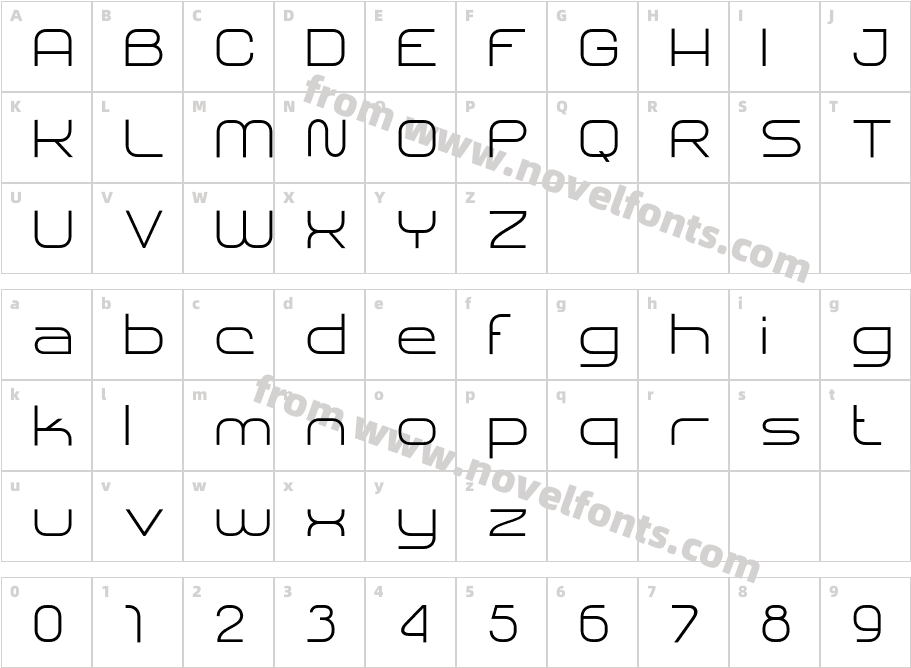 SHARY Ultra LightCharacter Map