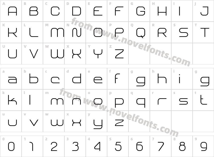 SHARY Ultra LightCharacter Map