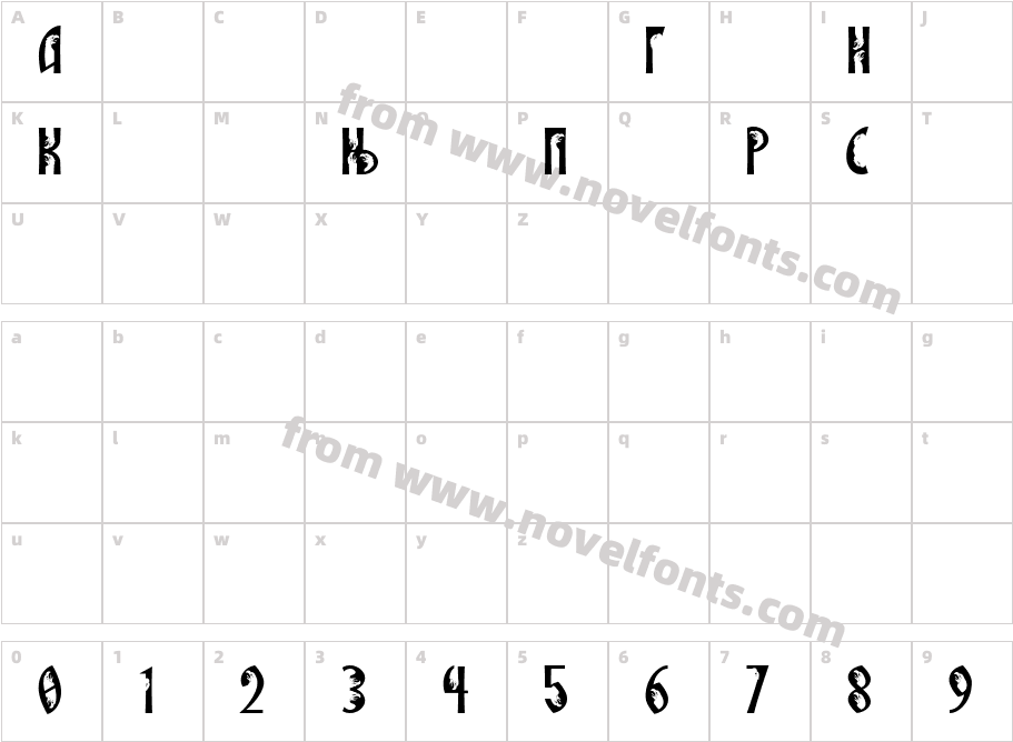 SRPSKA_KNIGA_12Character Map