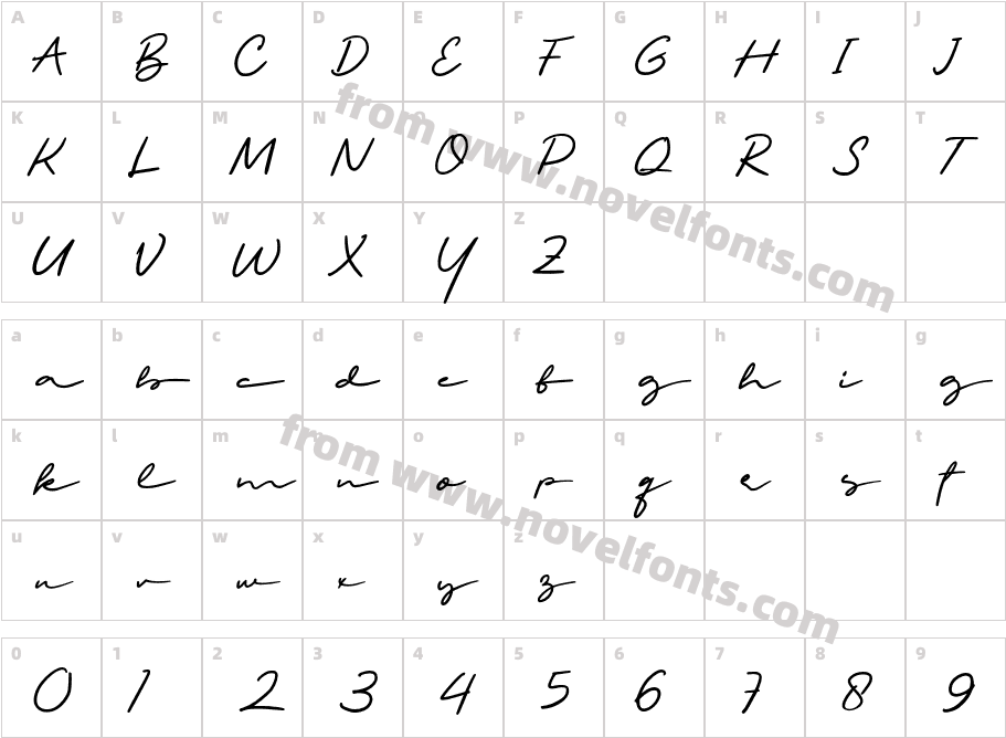 SS Geofany RegularCharacter Map