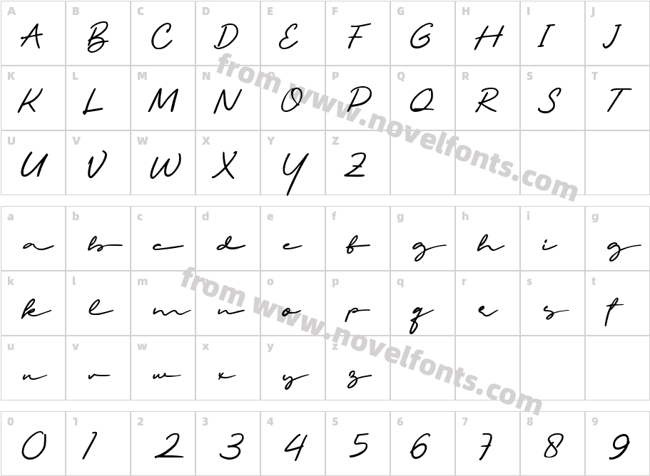 SS Geofany RegularCharacter Map