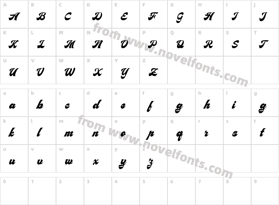 STCO Estefania DEMO RegularCharacter Map