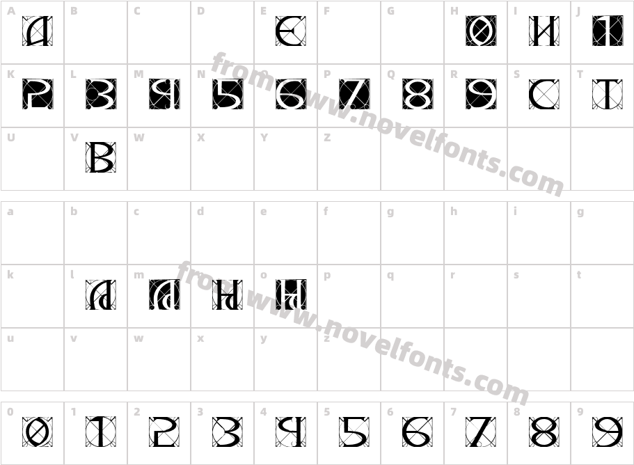 SVETI_SAVA1Character Map