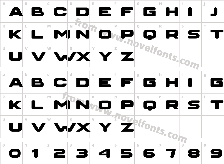SWITCH STRECTHCharacter Map