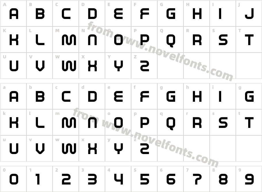 SYNCHO RegularCharacter Map
