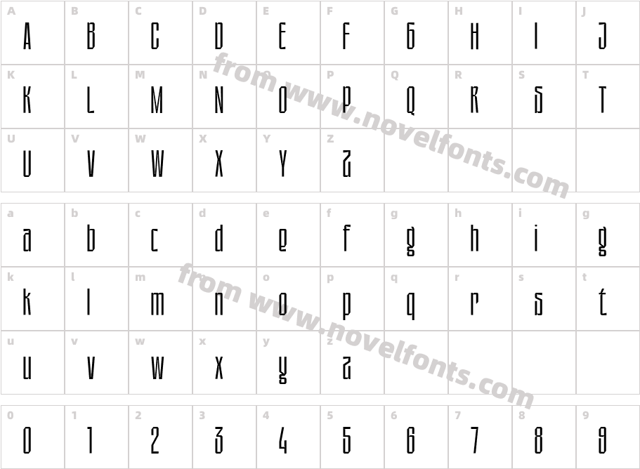 Sagner LightCharacter Map