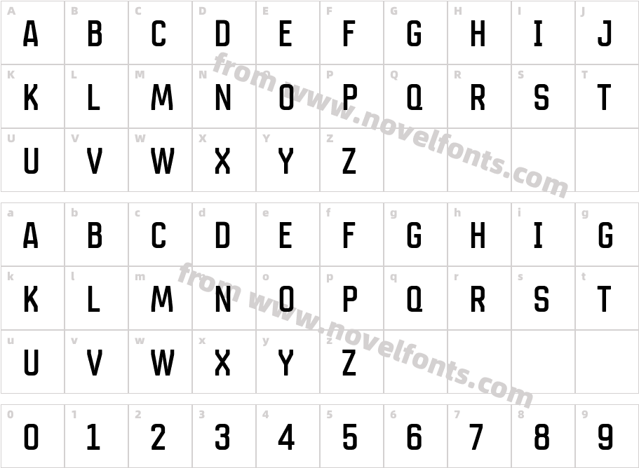 Sains Sans RegularCharacter Map