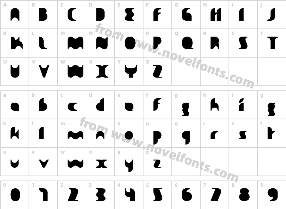 SakianeCharacter Map