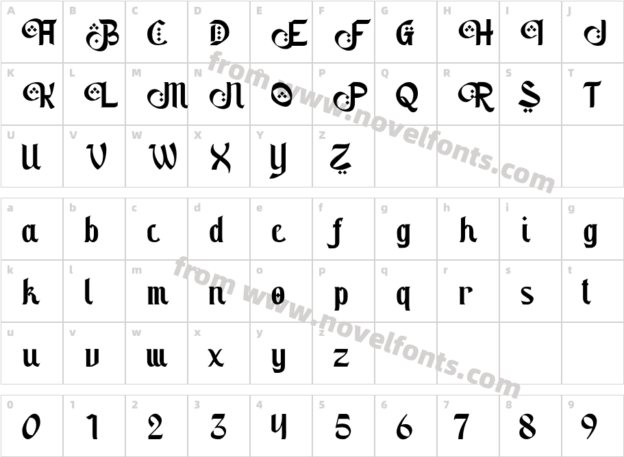 Salamy RegularCharacter Map