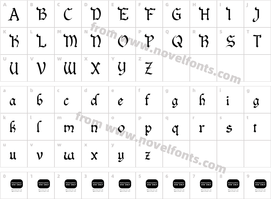SaliumCharacter Map