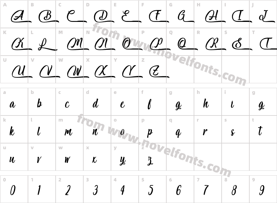 Salmon White Personal UseCharacter Map