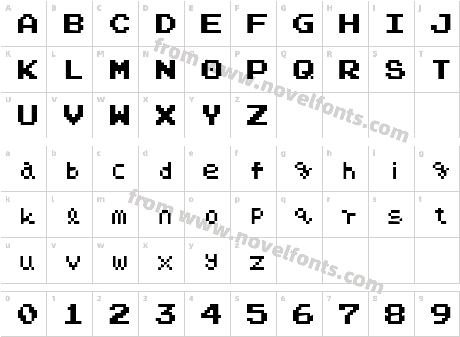 NARPASSWORD00000 fixed.widthCharacter Map