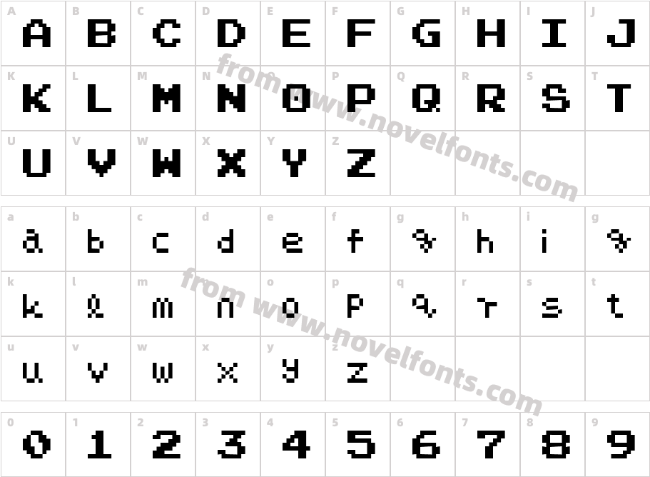 NARPASSWORD00000Character Map