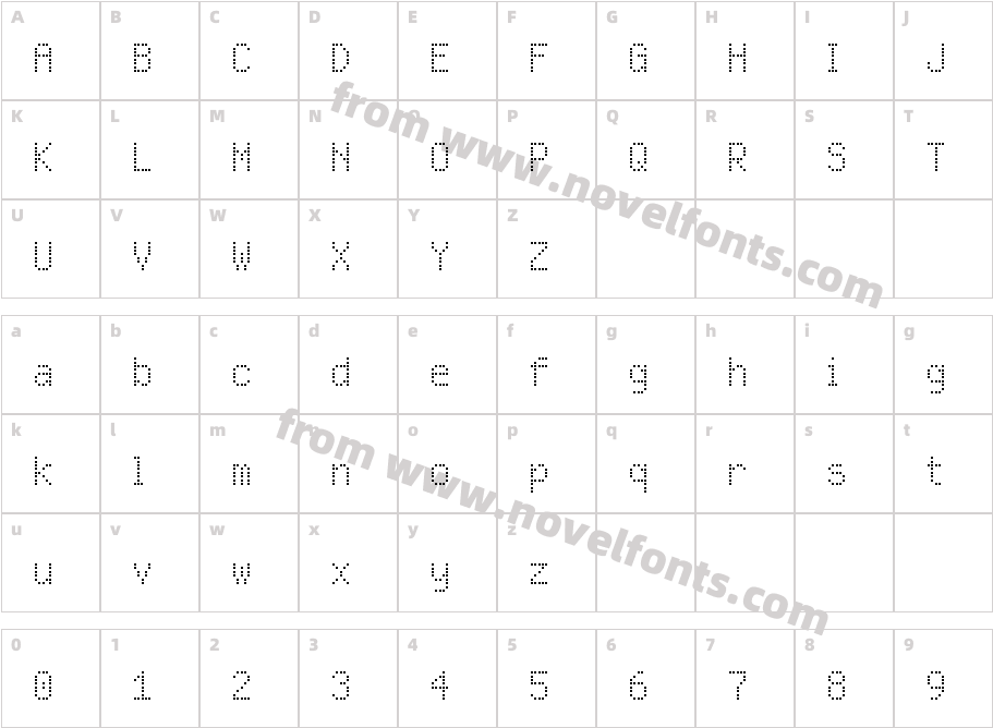 NBP Sydnie2 ScoreboardCharacter Map