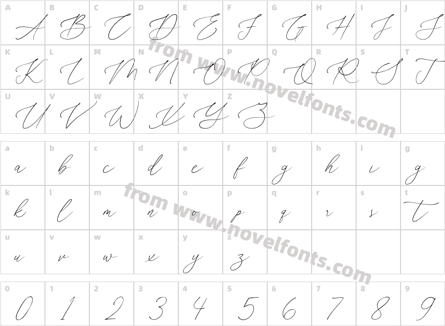 Scarlet Bradley ScriptCharacter Map