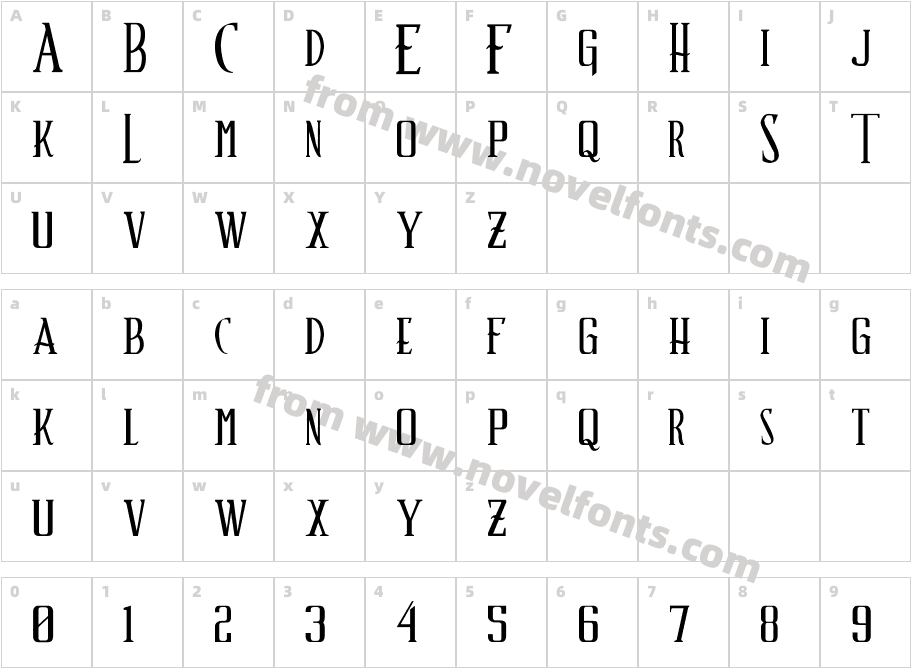 Schindler’s FontCharacter Map