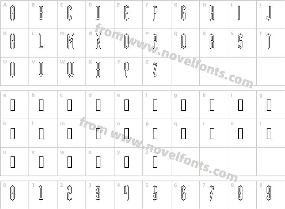 NERAKABILLY-OutlineCharacter Map