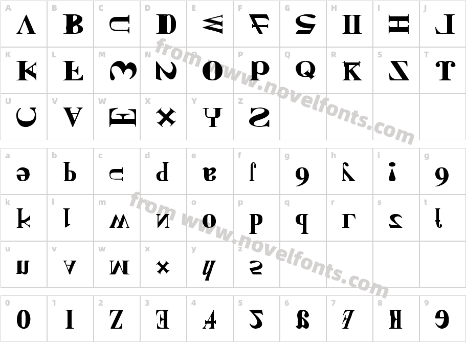 NEW KIND OF ENGLISHCharacter Map