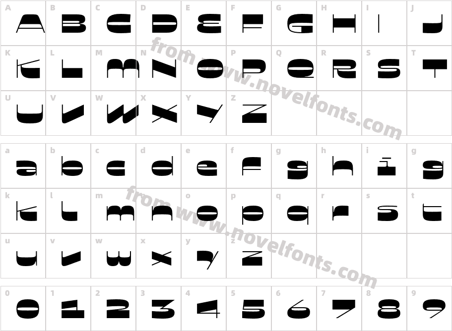 Schwenk ThinCharacter Map