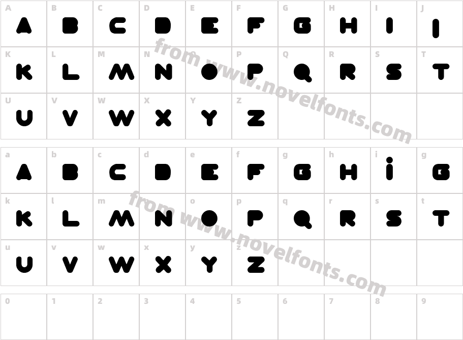 NIVISCharacter Map