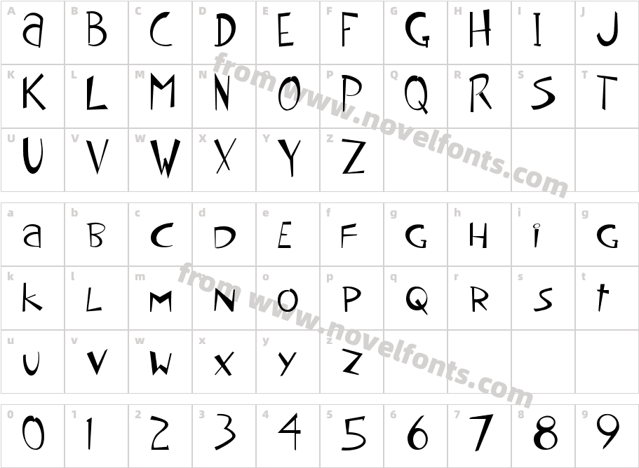 Sea monkeyCharacter Map