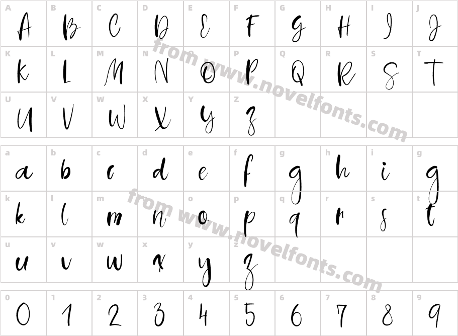 Seascape Regular AltCharacter Map