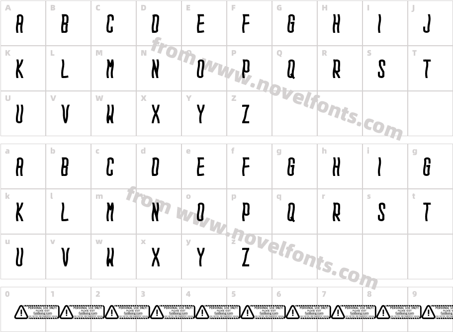 SeghoroCharacter Map