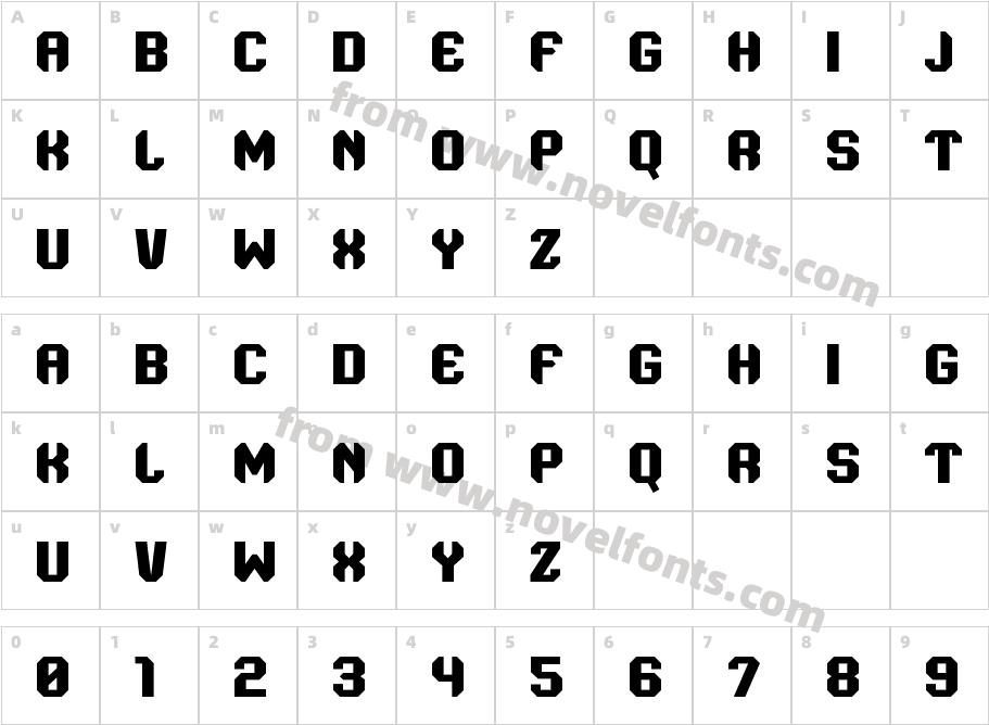 Send Box RegularCharacter Map