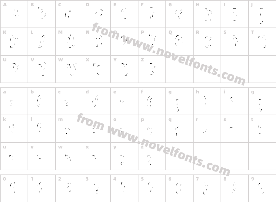 Sensa Brush Trial Flora BaseCharacter Map