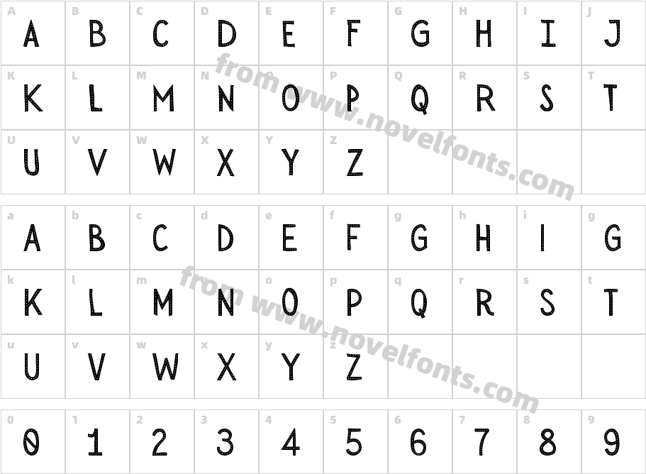 Sensa Wild Trial Dot FillCharacter Map
